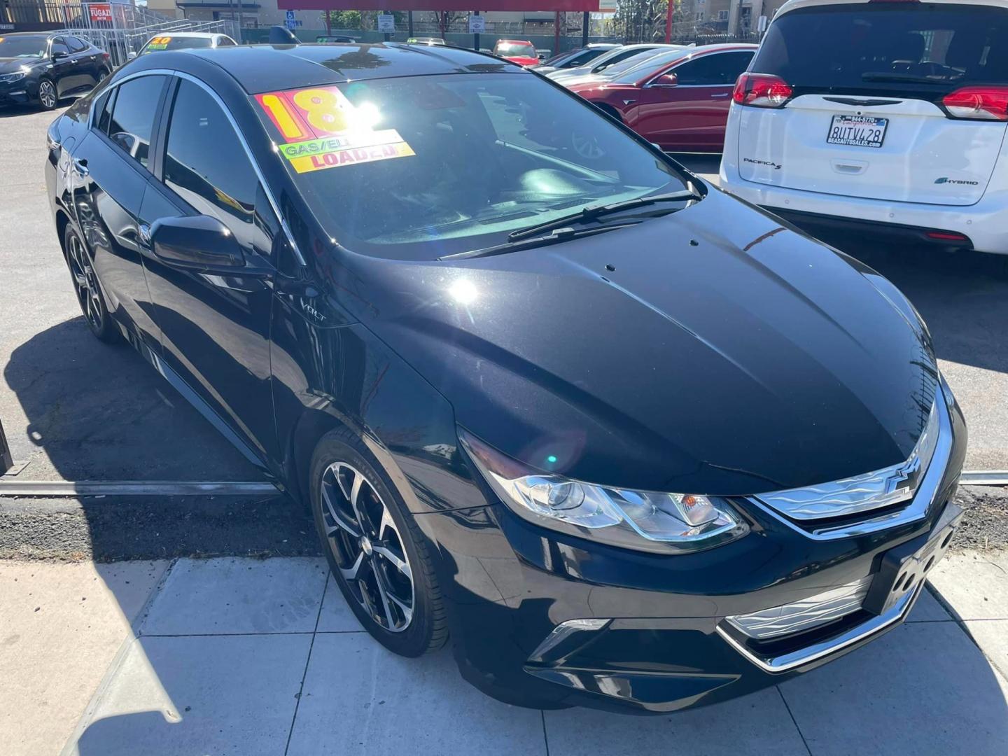 2018 BLACK /BLACK Chevrolet Volt LT (1G1RC6S55JU) with an 1.5L L4 DOHC 16V engine, CVT transmission, located at 744 E Miner Ave, Stockton, CA, 95202, (209) 944-5770, 37.956863, -121.282082 - Photo#1